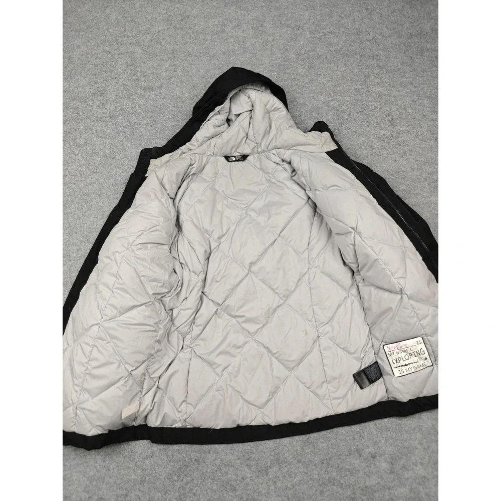 The North Face‎ Coat Girls Large 14/16 Black DryVent 550 Parka Hooded Waterproof